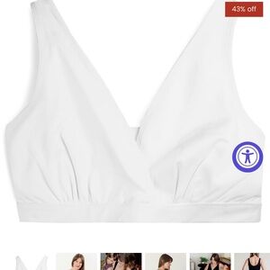 Bundle of 2 Organic Cotton Cross Front Pull Over Nursing & Maternity Bras